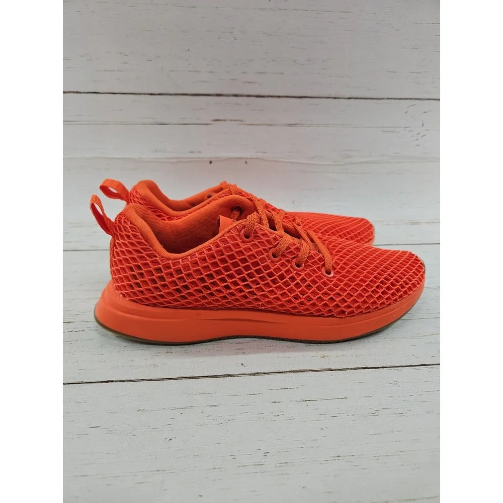 Nobull Diamond Mesh Runner Womens Size 8 Orange Athletic Running Sneakers Shoes